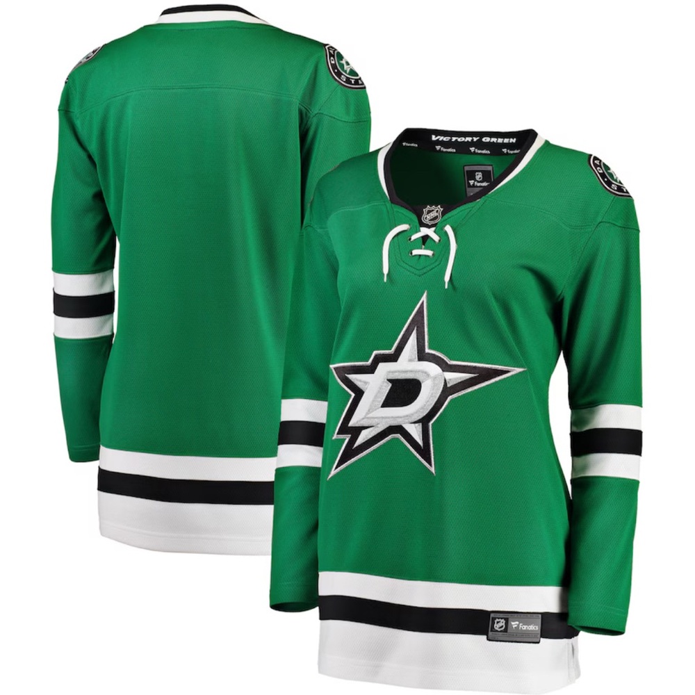 Women’s NWT Dallas Stars Fanatics Green Breakaway Home Jersey